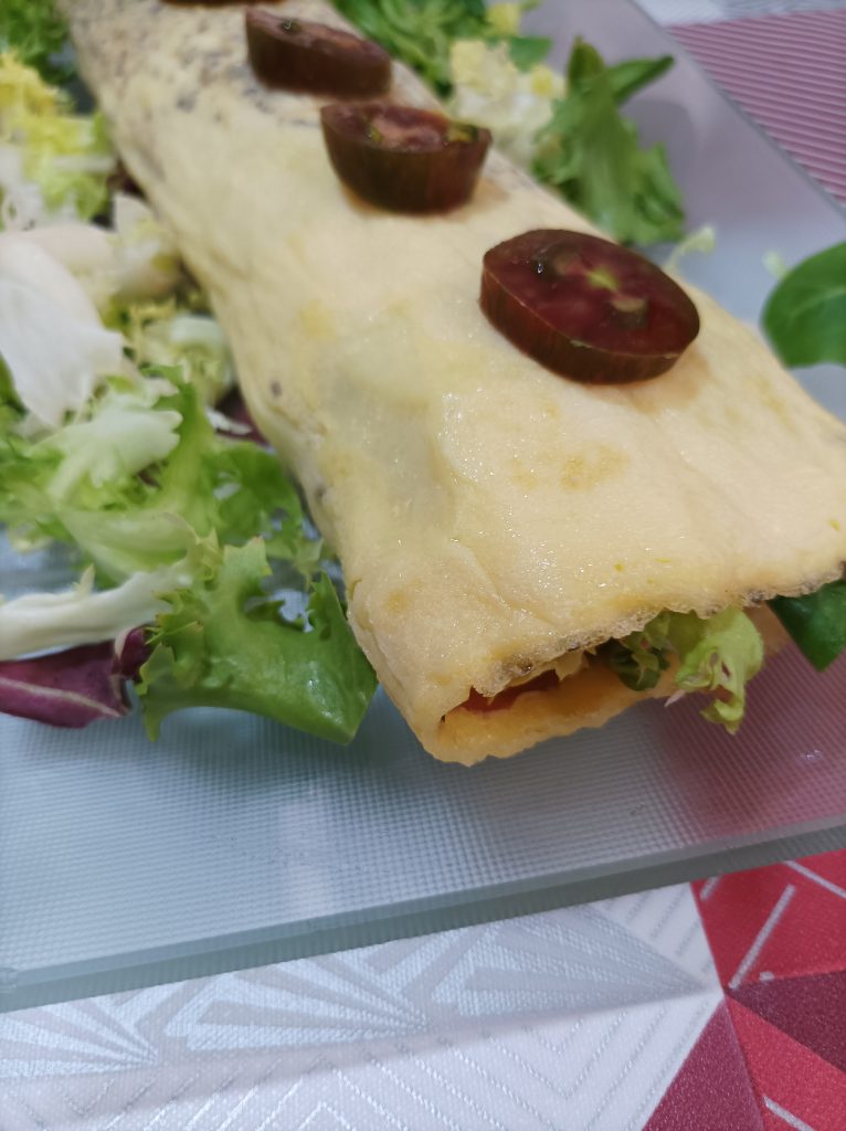 Pionono Sin Harina con Chía y queso
